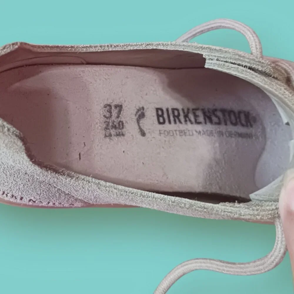 Birkenstock Bend Low  Lace-Up Sneakers Size 37  Color Gray Taupe